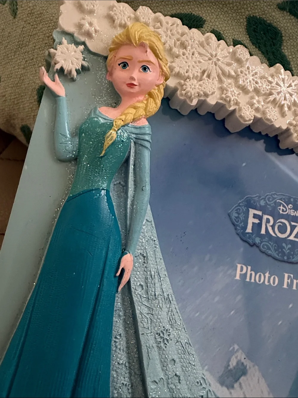 Disney Frozen Elsa and Anna Teal, Blue & Purple Photo Frame